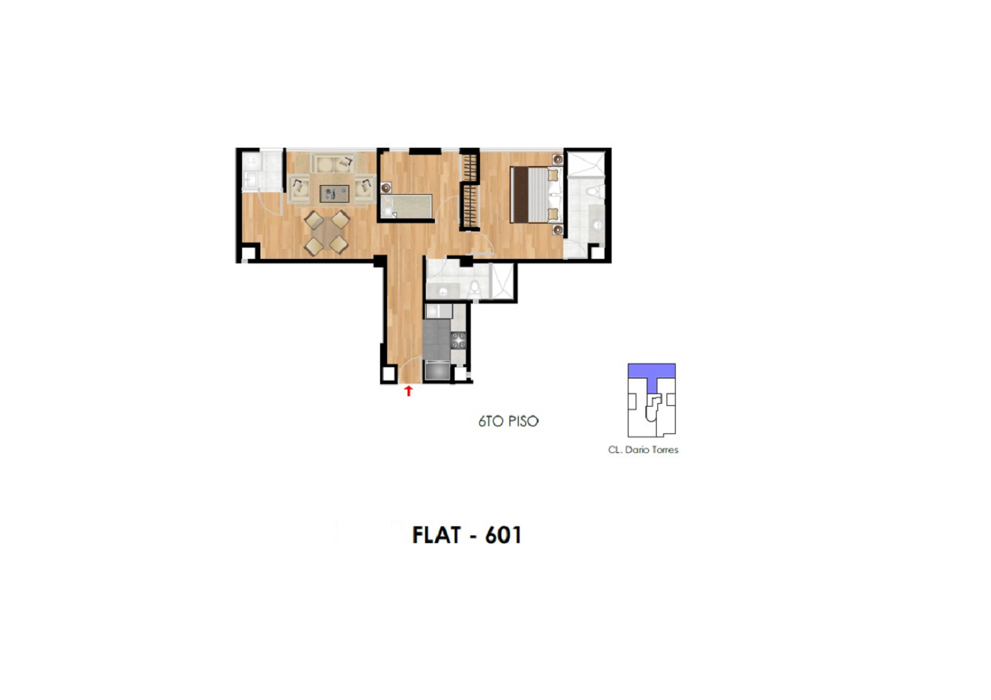 Edificio Dario Torres – Duplex 601