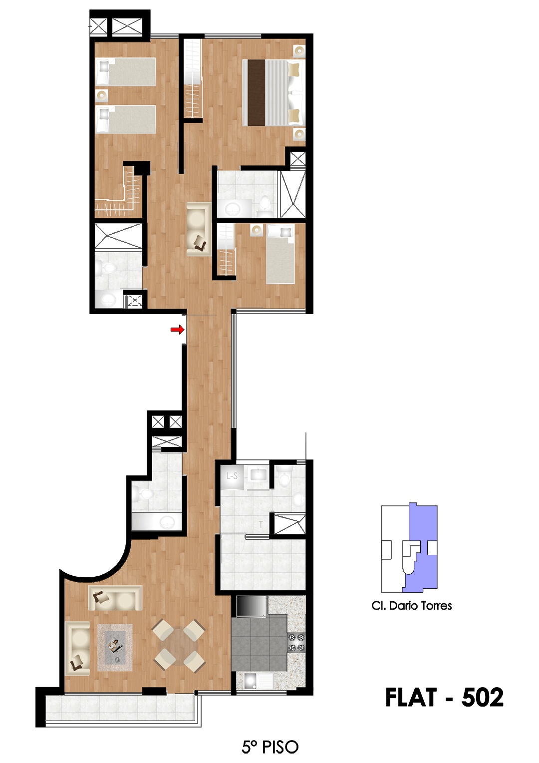 Edificio Dario Torres – Flat 502